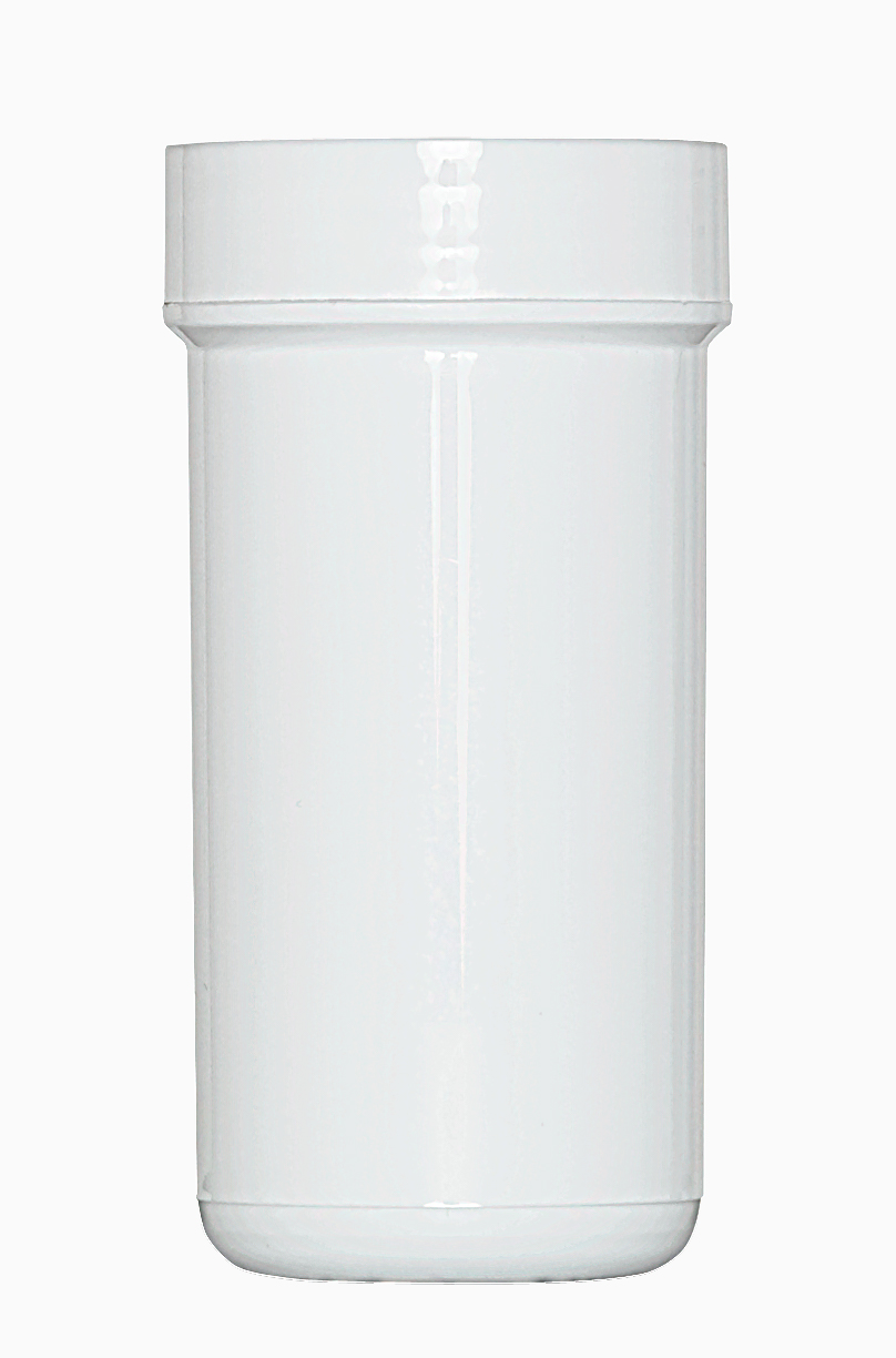 Kunststoff Schraubdeckeldose: 50 Milliliter, Farbe: weiß