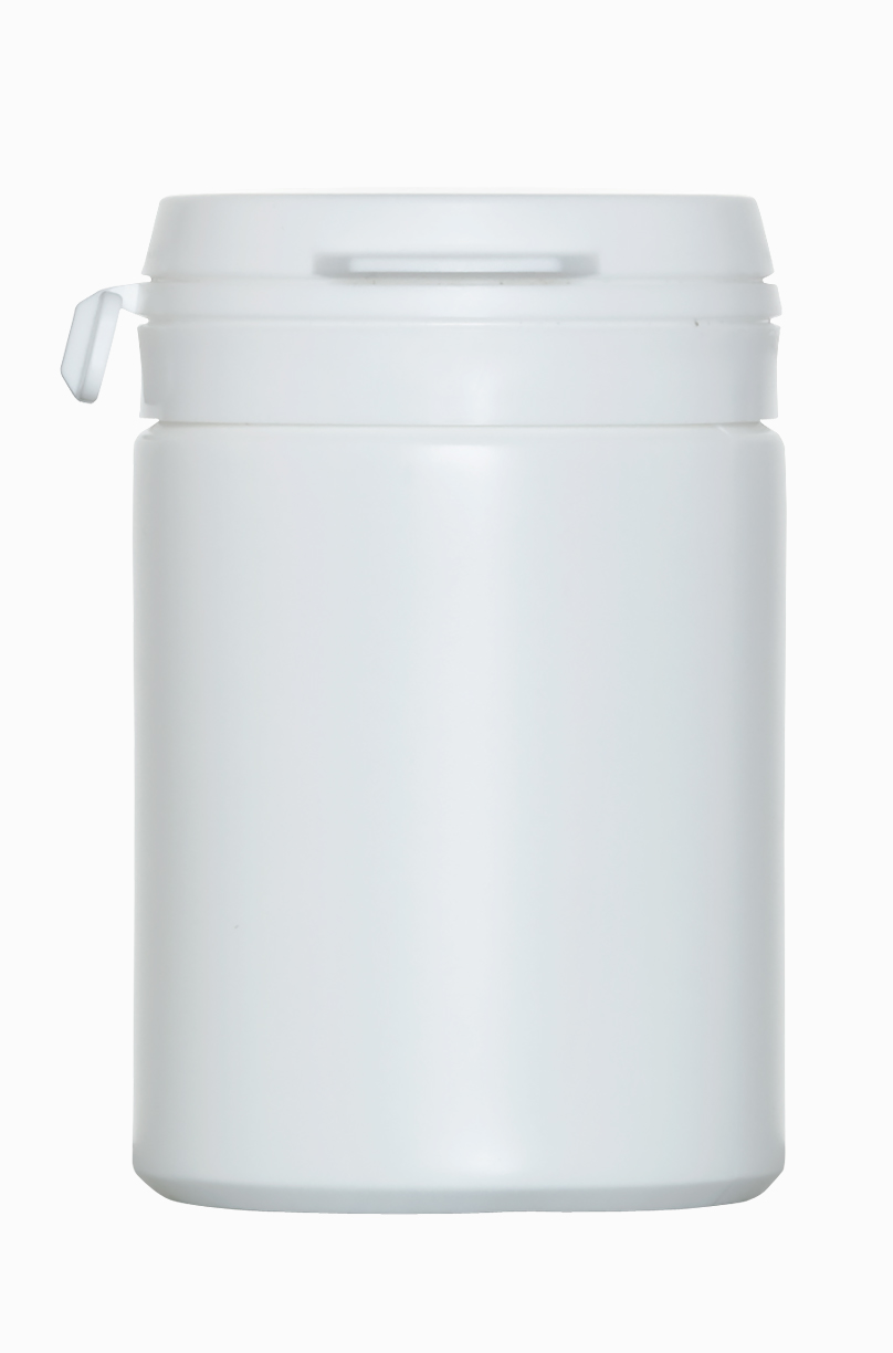 Kunststoff Stülpdeckeldose OV Spezial: 75 Milliliter, Farbe: weiß