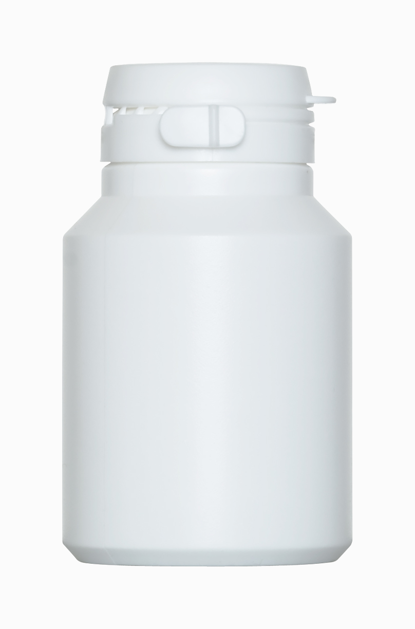 Kunststoff Stülpdeckeldose OV Standard: 75 Milliliter, Farbe: weiß