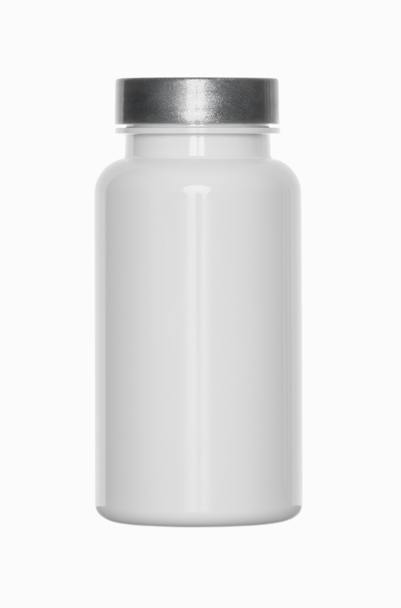 PET Packer: 100 Milliliter, Farbe: weiß