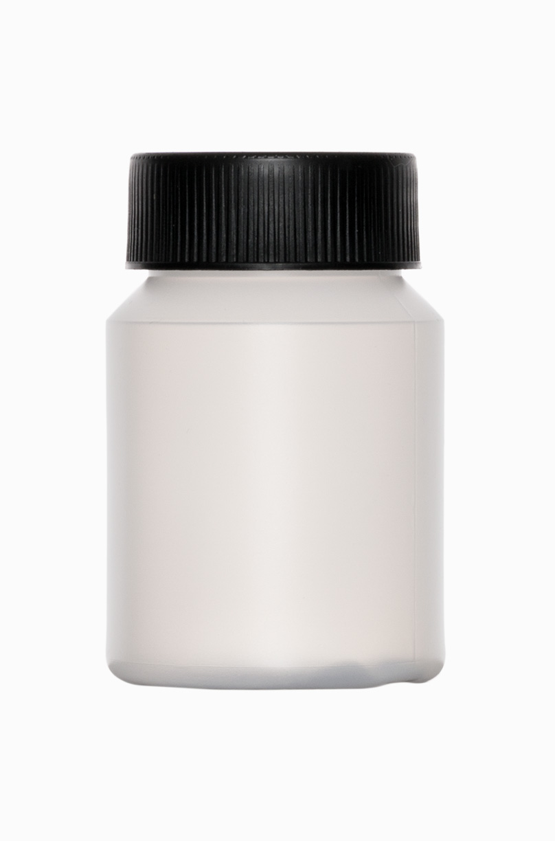 Kunststoff Schraubdeckeldose: 100 Milliliter, Farbe: natur