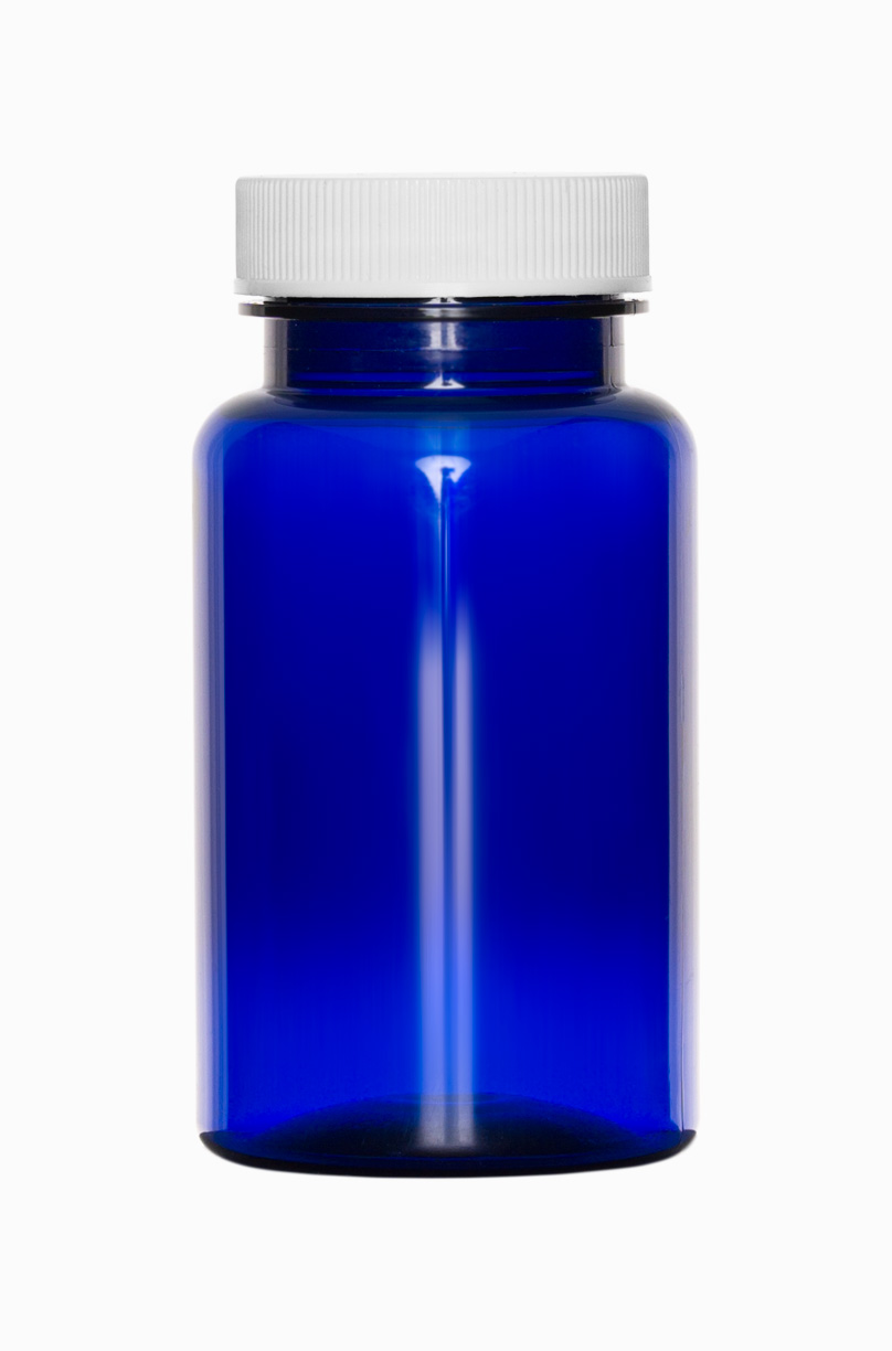 PET Packer: 120 Milliliter, Farbe: kobaltblau