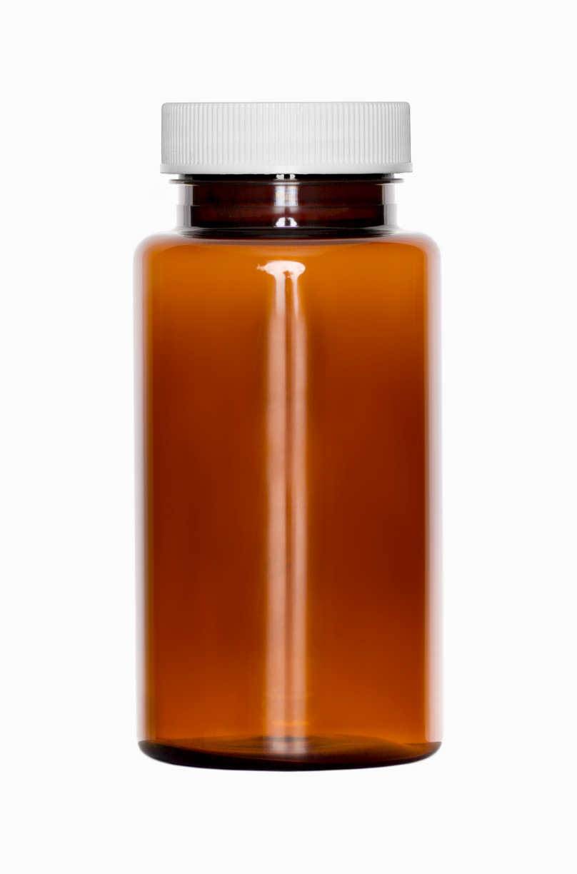 PET Packer: 150 Milliliter, Farbe: braun transparent