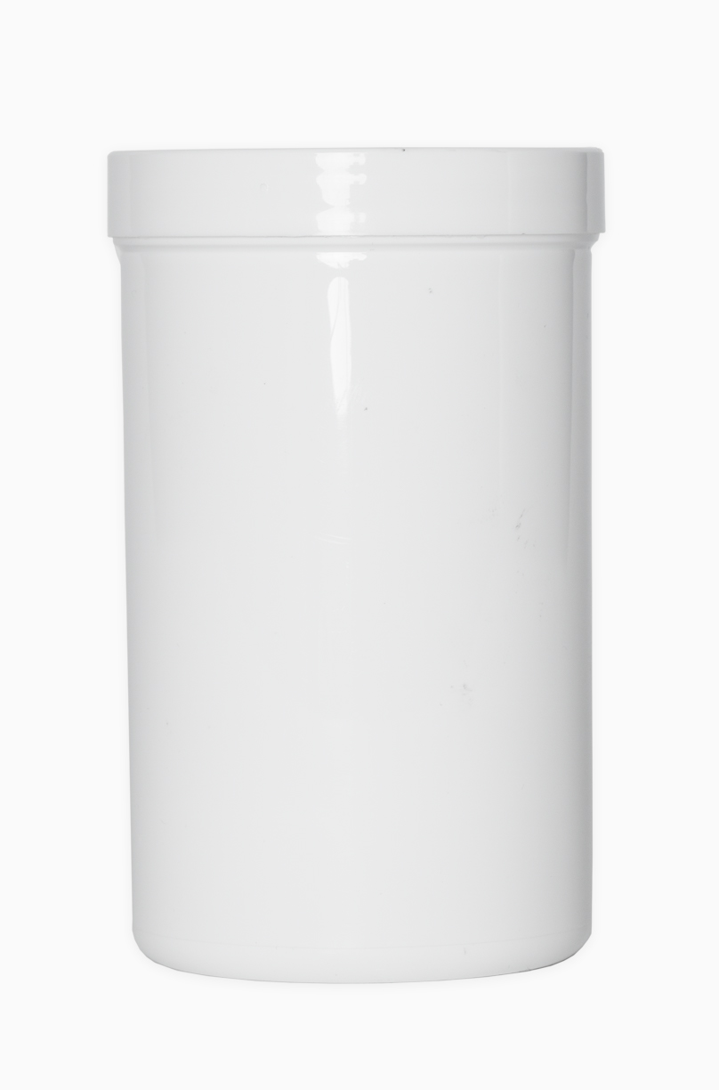 Kunststoff Schraubdeckeldose: 325 Milliliter, Farbe: weiß