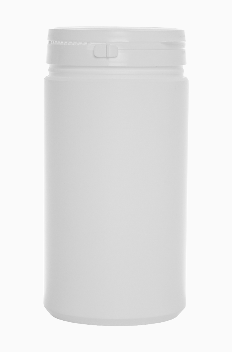 Kunststoff Stülpdeckeldose OV Spezial: 400 Milliliter, Farbe: weiß