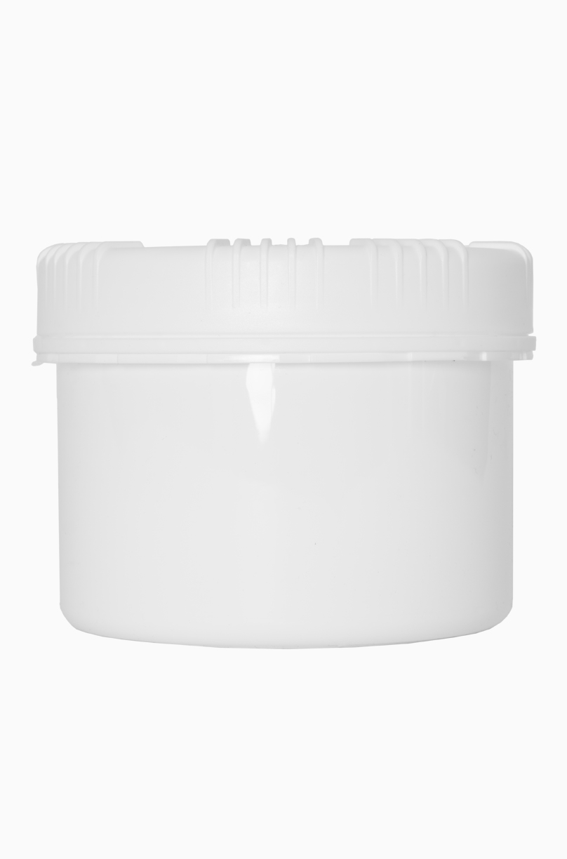 Kunststoff Schraubdeckeldose UN Packo: 500 Milliliter, Farbe: weiß