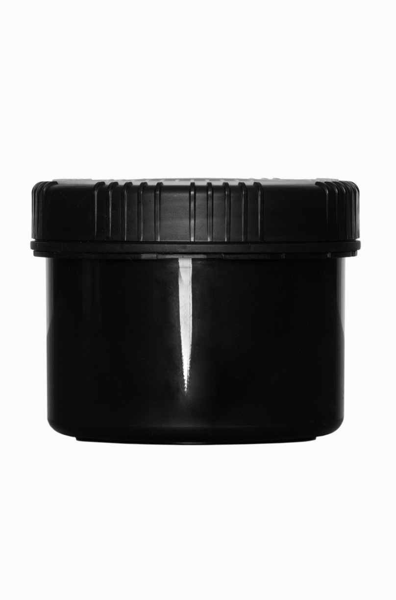 Kunststoff Schraubdeckeldose UN Packo: 500 Milliliter, Farbe: schwarz