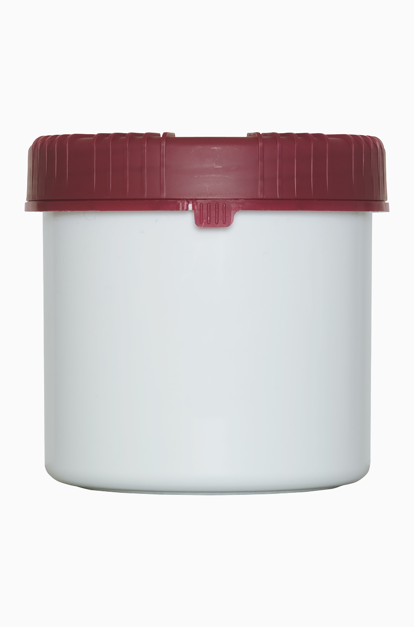Kunststoff Schraubdeckeldose UN Packo: 650 Milliliter, Farbe: weiß
