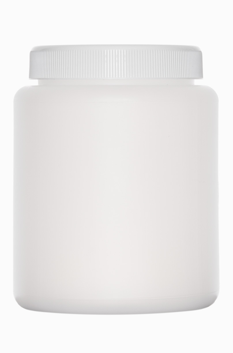 Kunststoff Schraubdeckeldose: 750 Milliliter, Farbe: natur