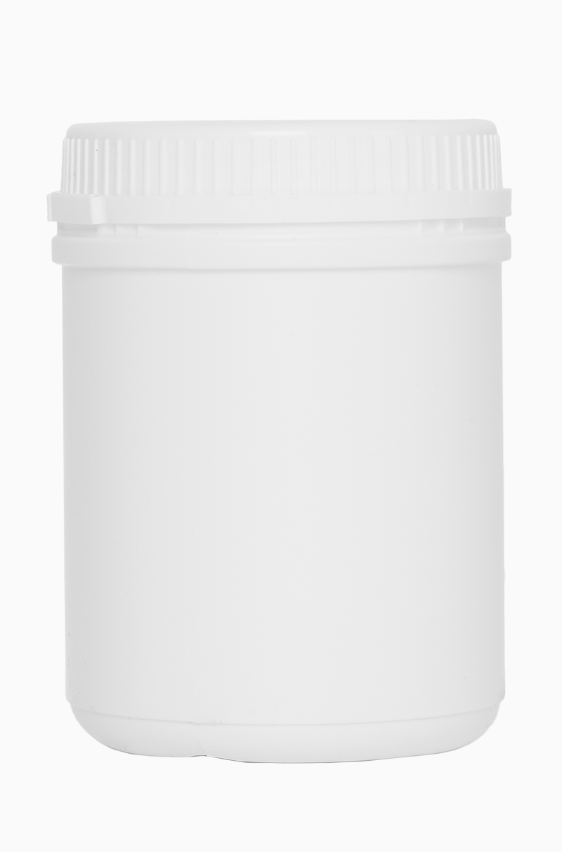 Kunststoff Schraubdeckeldose UN: 780 Milliliter, Farbe: weiß