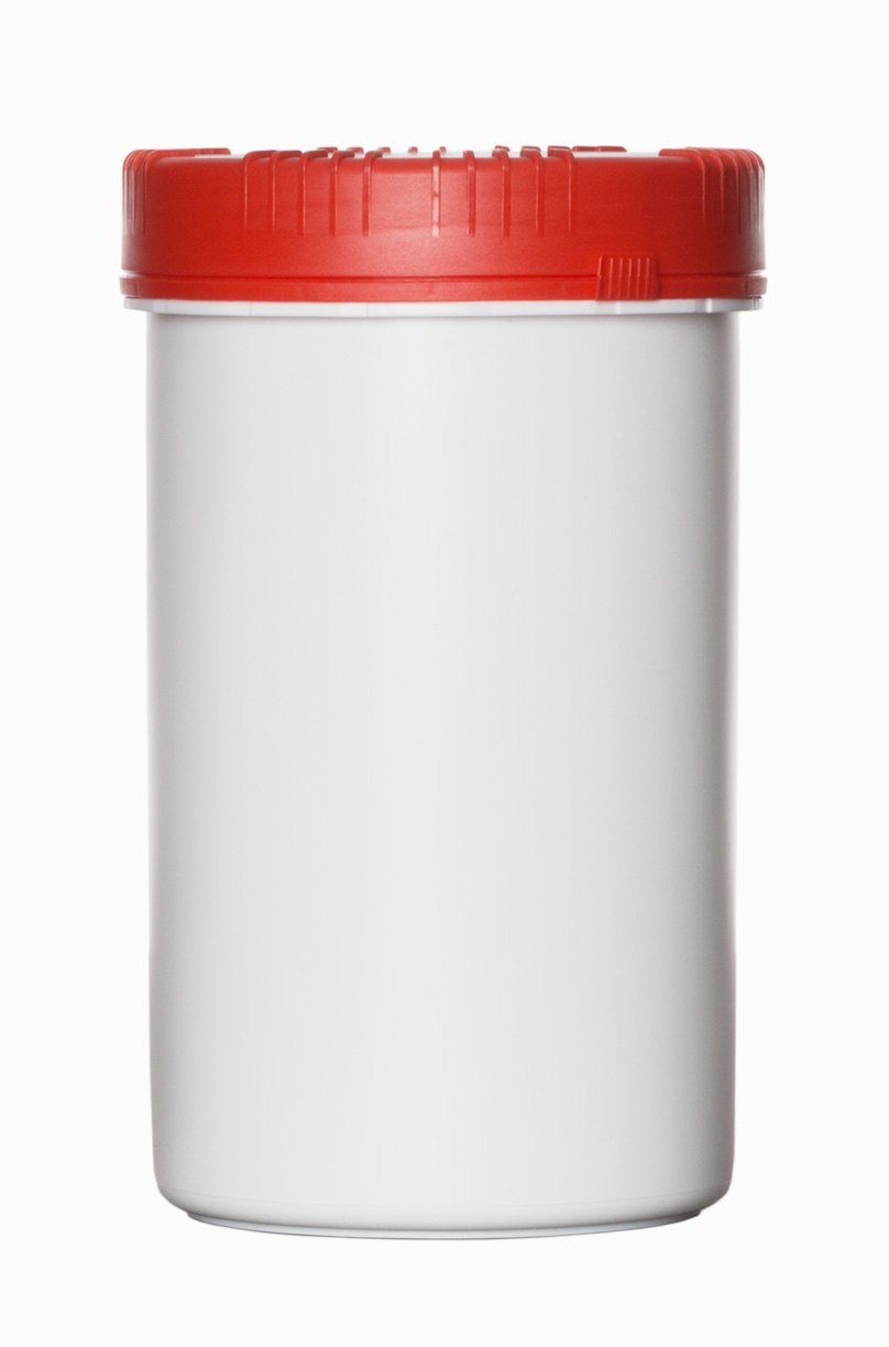 Kunststoff Schraubdeckeldose UN Packo: 1,5 Liter, Farbe: weiß