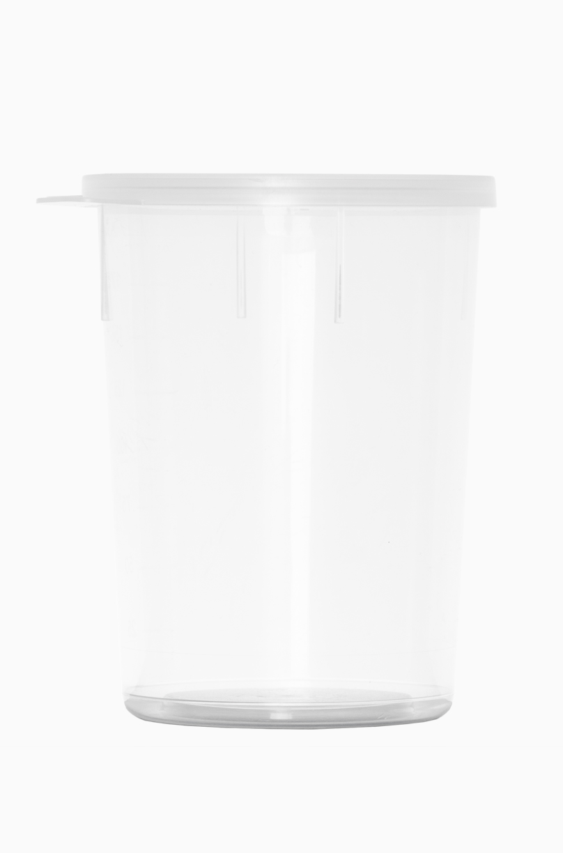 Probenbecher: 200 Milliliter, Farbe: natur