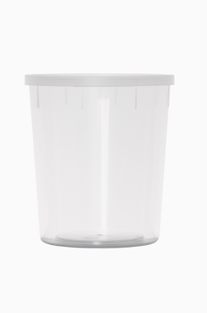 Probenbecher: 400 Milliliter, Farbe: natur