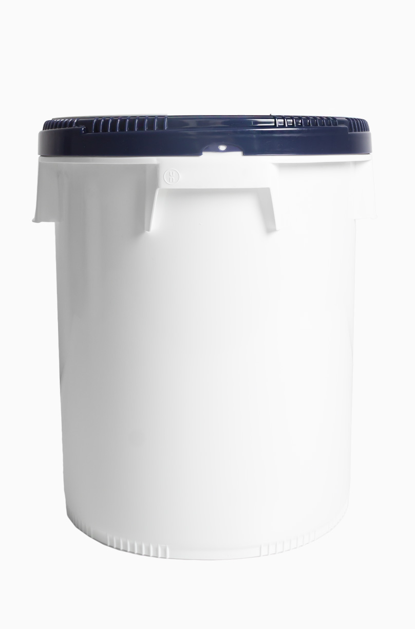 Kunststoff Schraubdeckeleimer Click Pack: 20,0 Liter, Farbe: weiß