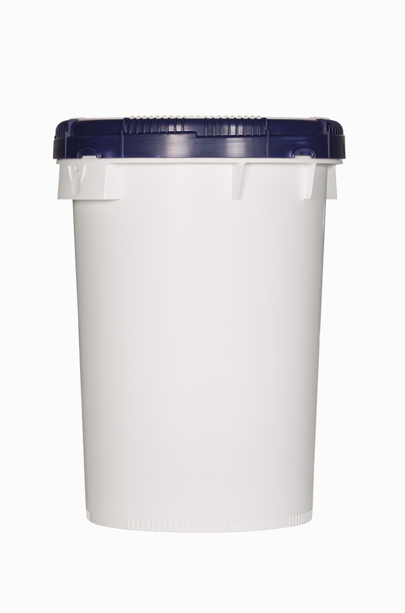 Kunststoff Schraubdeckeleimer Click Pack: 25,0 Liter, Farbe: weiß