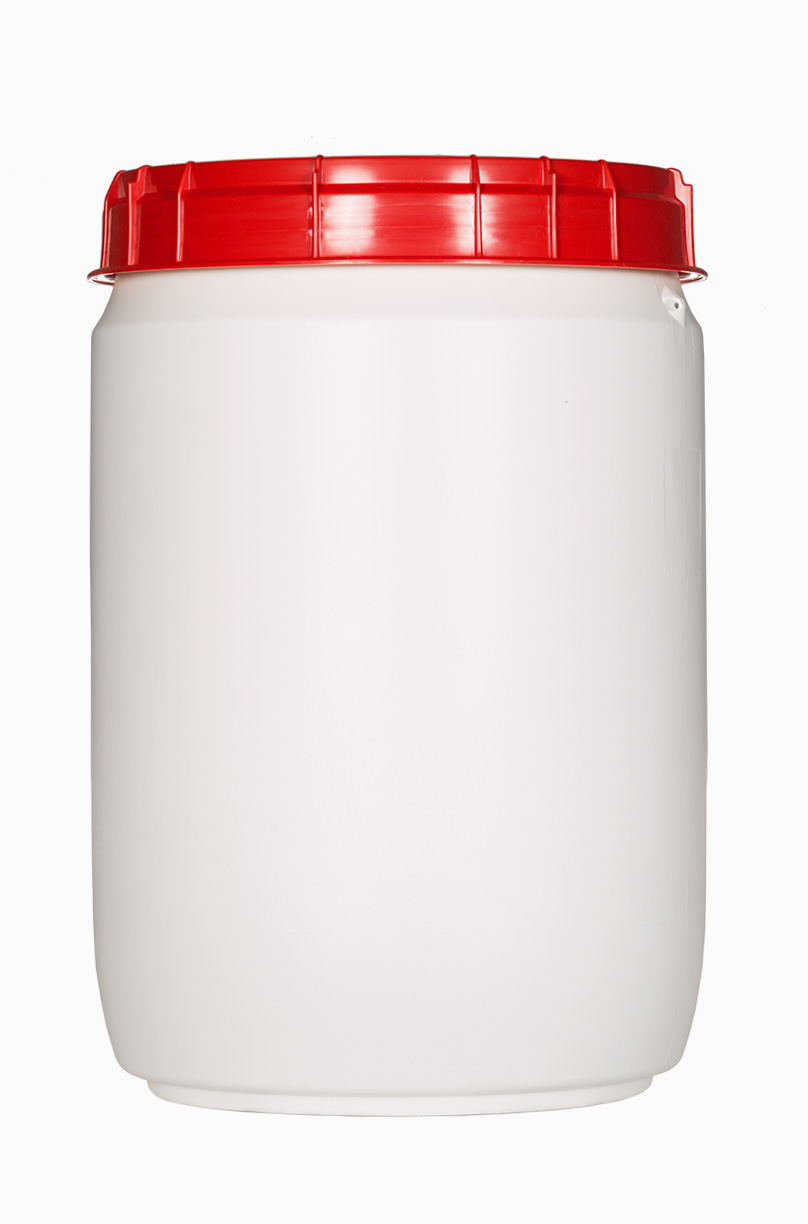 Kunststoff Superweithalsfass: 39,0 Liter, Farbe: weiß