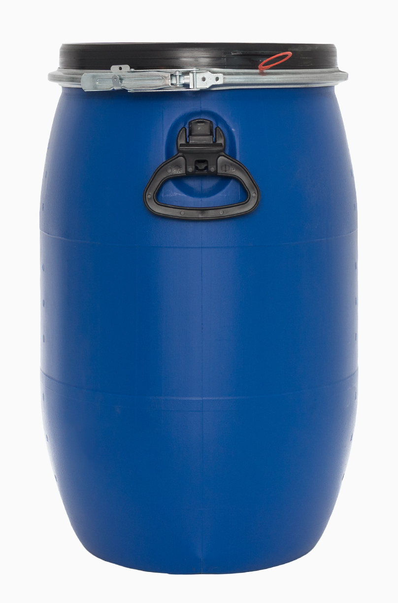 Kunststoff Deckelfass E.V.: 60,0 Liter, Farbe: blau
