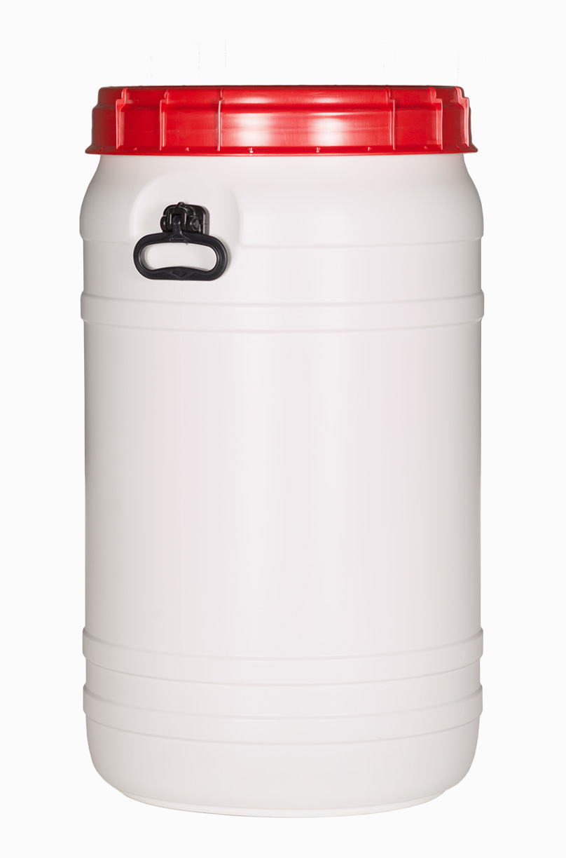 Kunststoff Superweithalsfass: 110,0 Liter, Farbe: weiß
