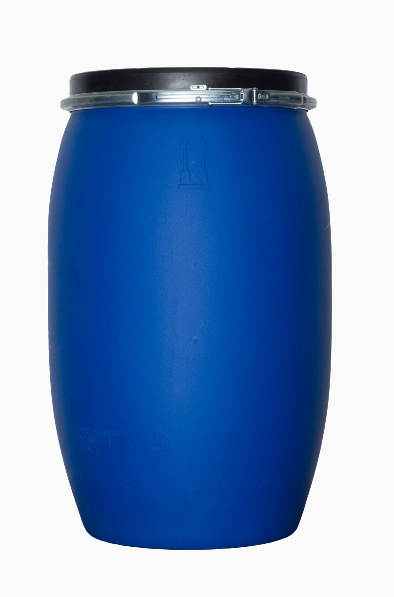 Kunststoff Deckelspundfass: 120,0 Liter, Farbe: blau
