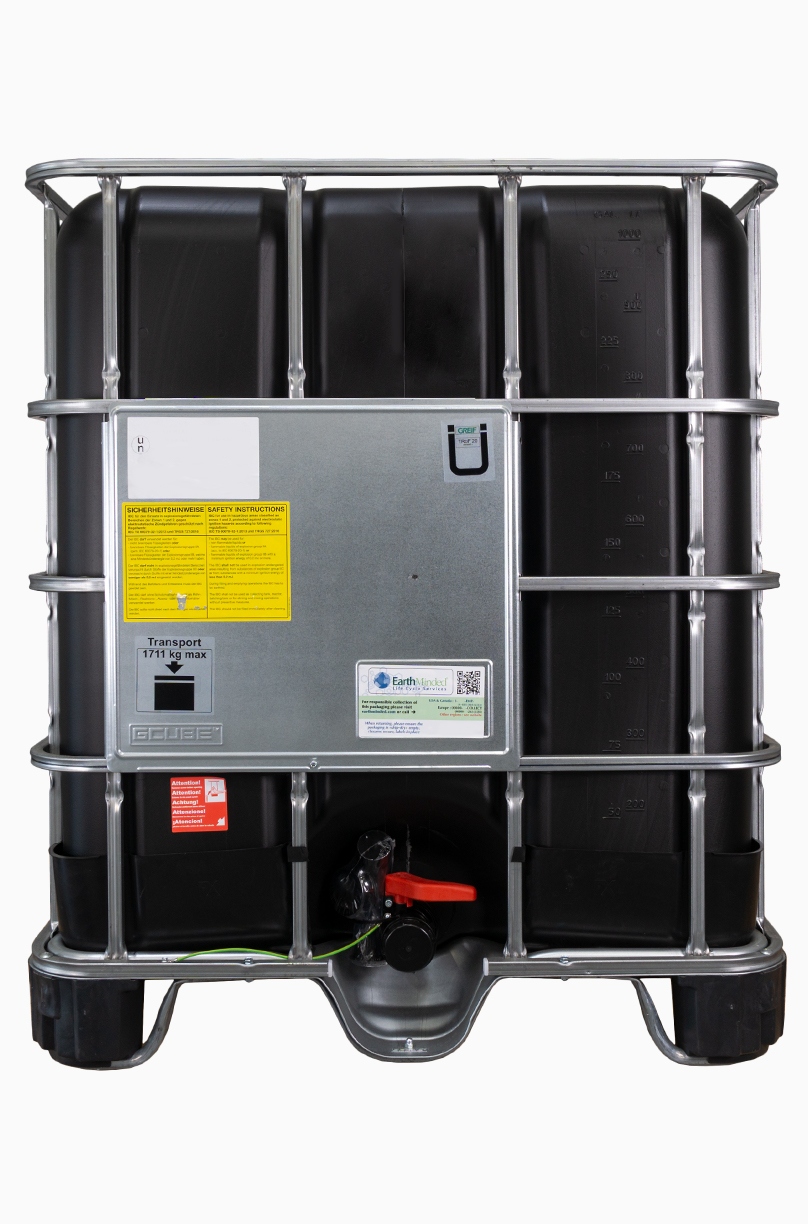 IBC Container: 1.000,0 Liter, Farbe: schwarz
