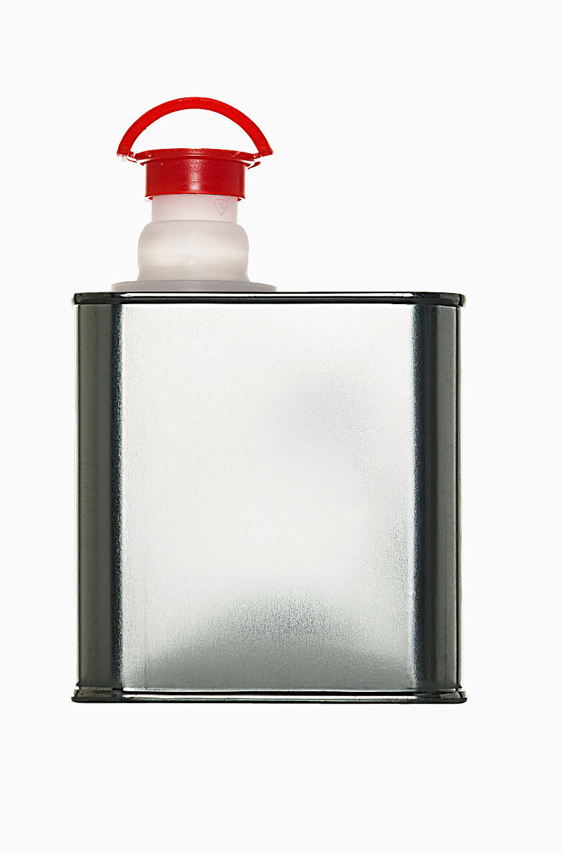 Weißblechkanister: 500 Milliliter, Farbe: blank