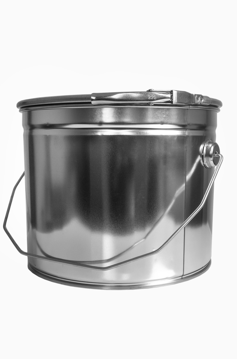 Weißblecheimer: 6,0 Liter, Farbe: blank