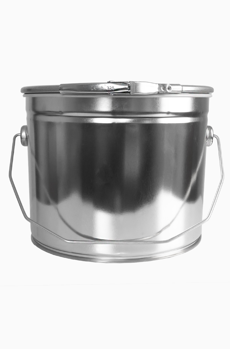 Weißblecheimer: 5,0 Liter, Farbe: blank