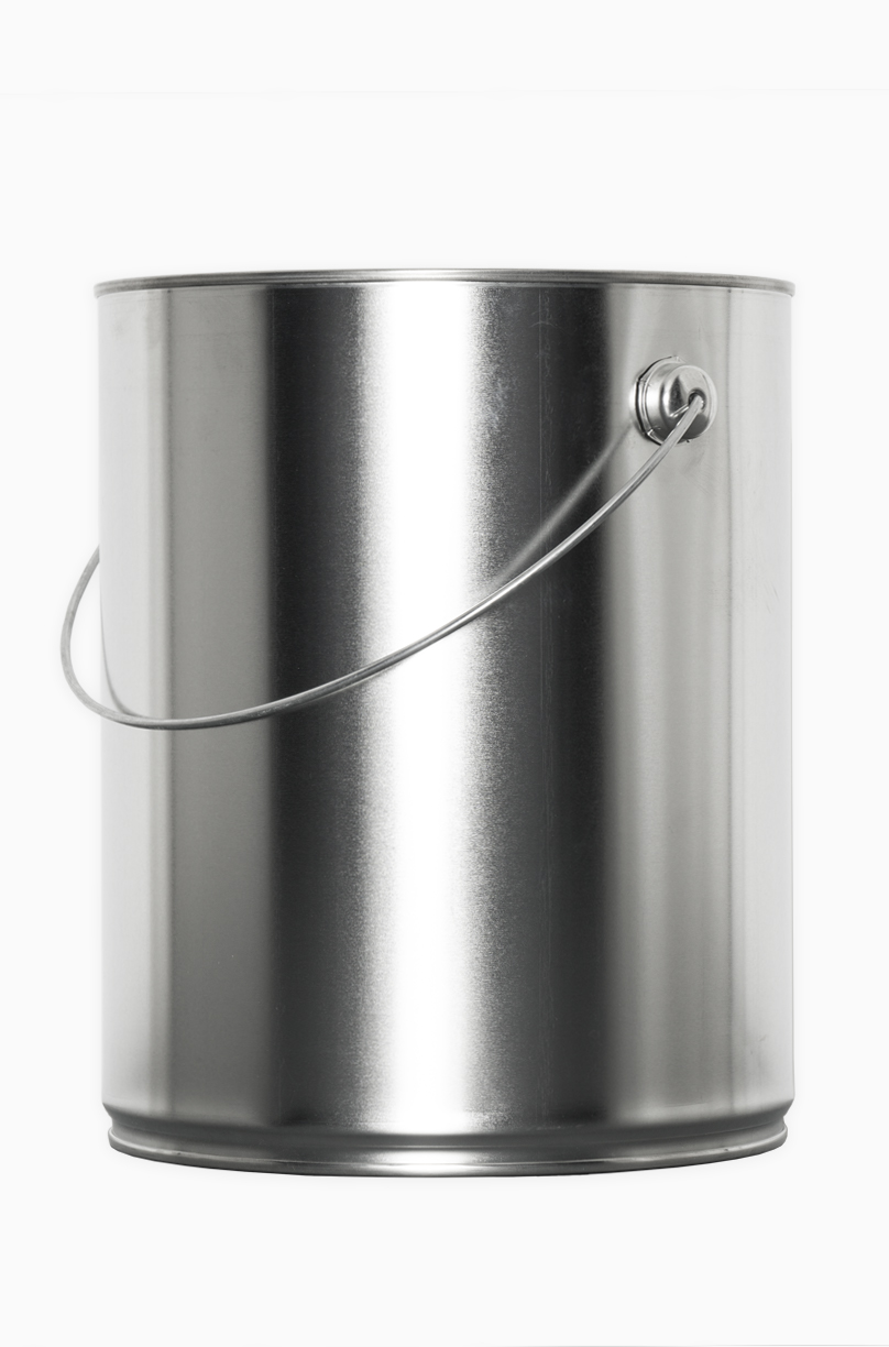 Weißblecheimer: 5,0 Liter, Farbe: blank