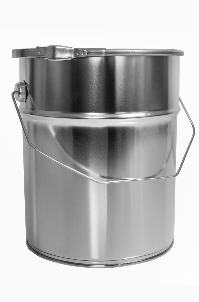 Weißblecheimer: 10,0 Liter, Farbe: blank