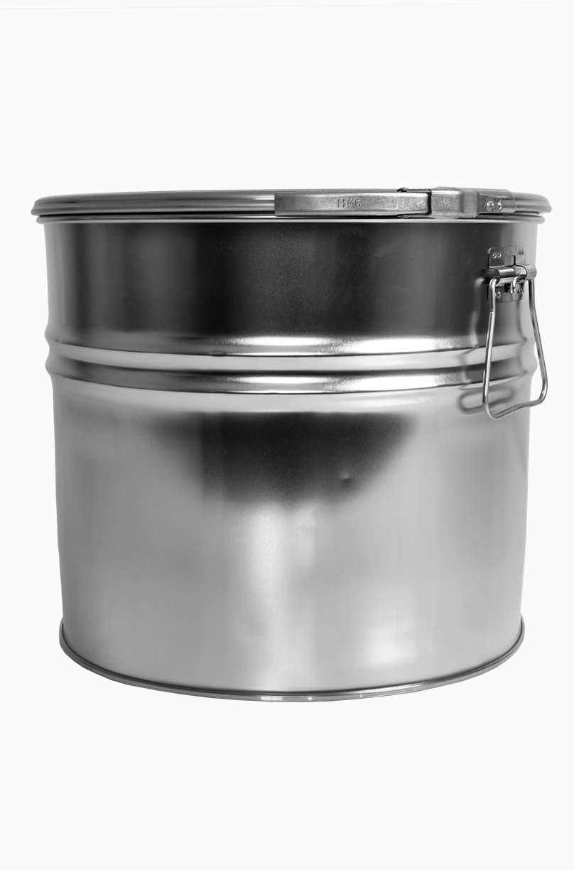 Weißblech Hobbock: 20,0 Liter, Farbe: blank