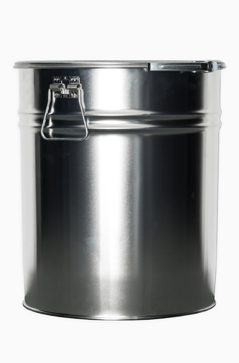 Weißblech Hobbock: 29,0 Liter, Farbe: blank