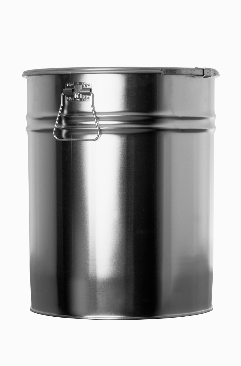 Weißblech Hobbock: 30,0 Liter, Farbe: blank