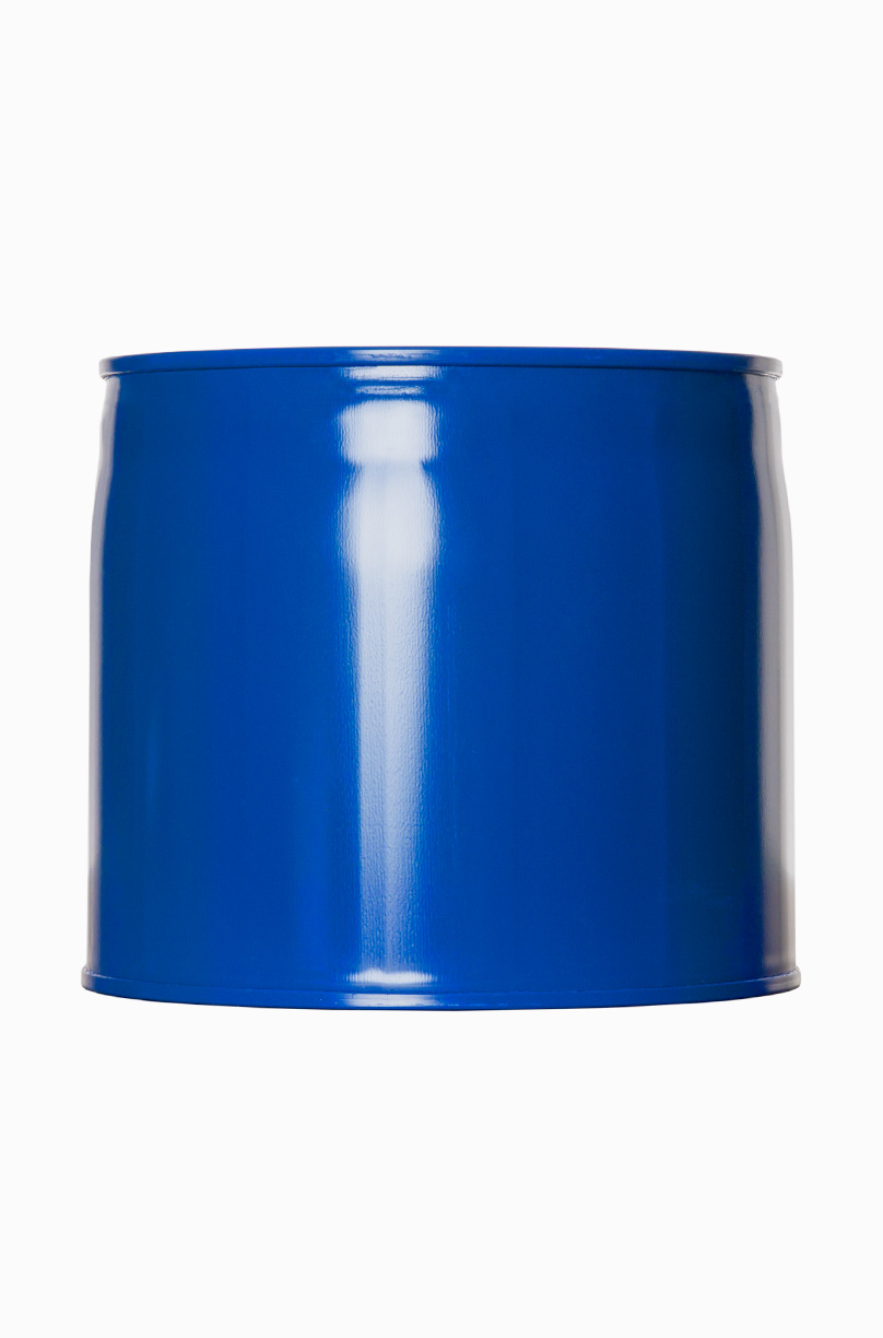 Stahlblech Flachkanne: 6,0 Liter, Farbe: blau RAL 5010