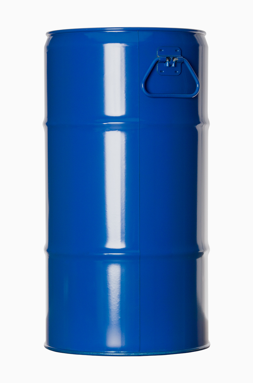 Stahlblech Flachkanne: 30,0 Liter, Farbe: blau RAL 5010