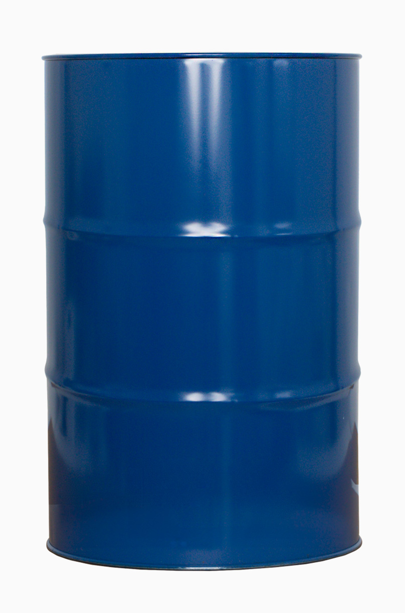 Stahlblech Spundfass: 216,5 Liter, Farbe: blau RAL 5010