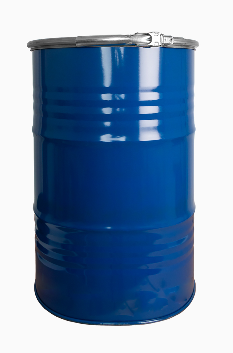 Stahlblech Deckelspundfass i.l.: 216,0 Liter, Farbe: blau RAL 5010