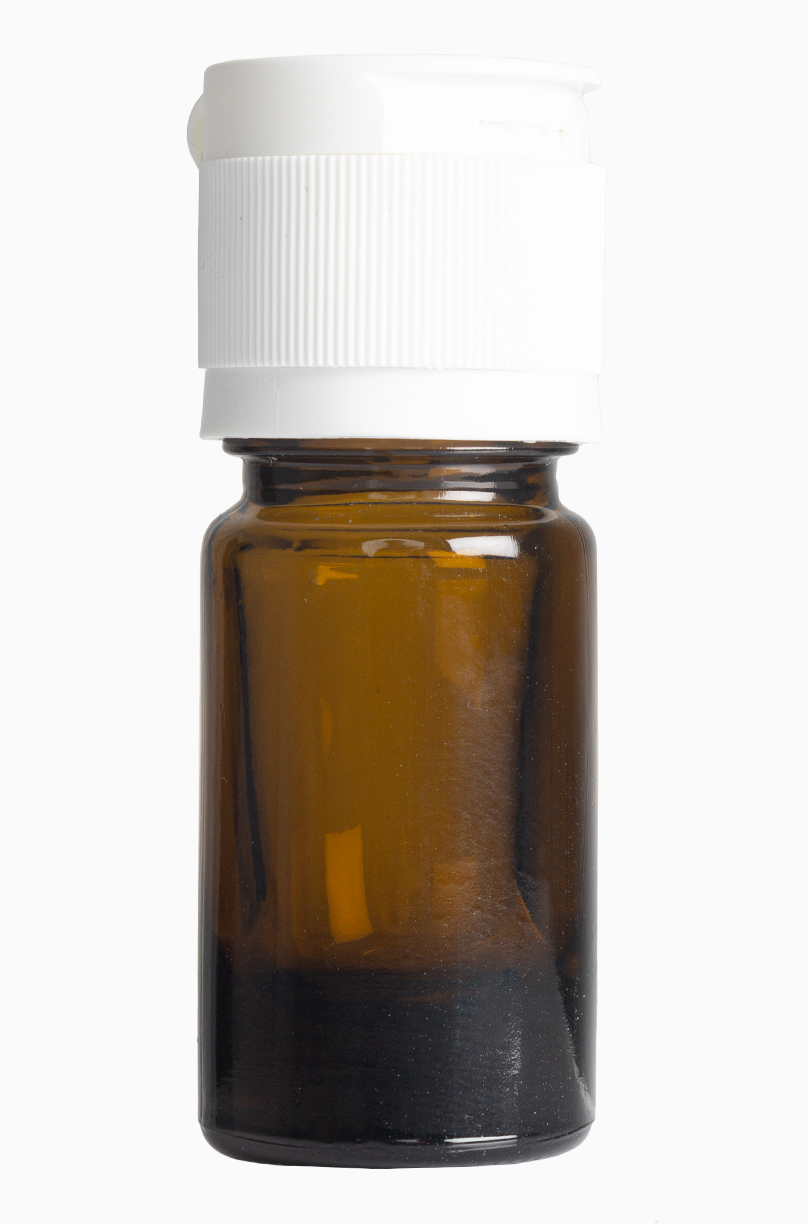 Tropfflasche: 5 Milliliter, Farbe: braun
