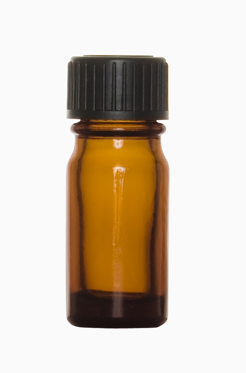 Tropfflasche: 5 Milliliter, Farbe: braun