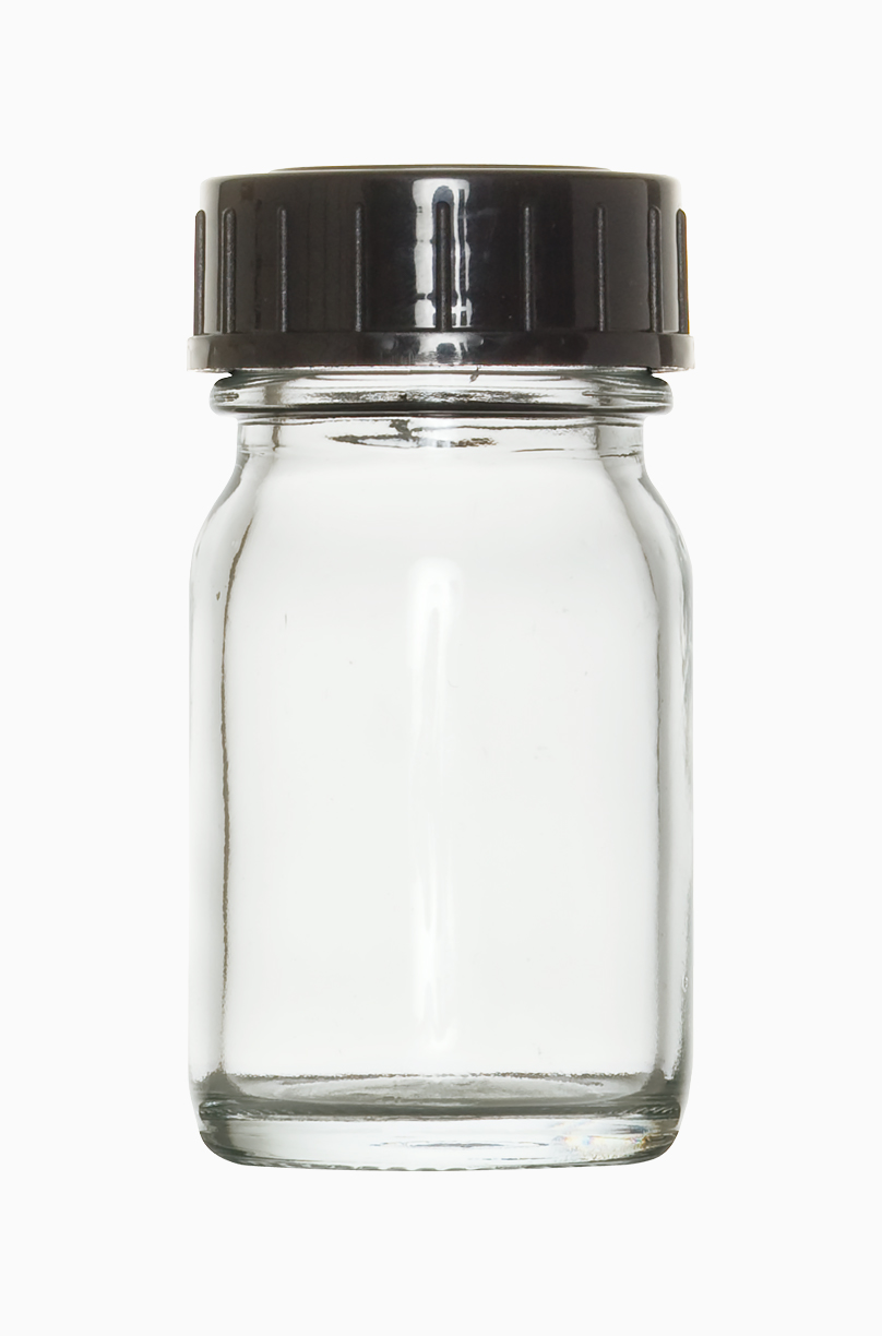Weithalsglas: 30 Milliliter, Farbe: klar