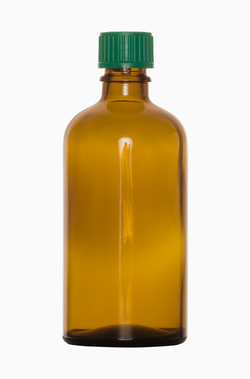 Tropfflasche: 100 Milliliter, Farbe: braun