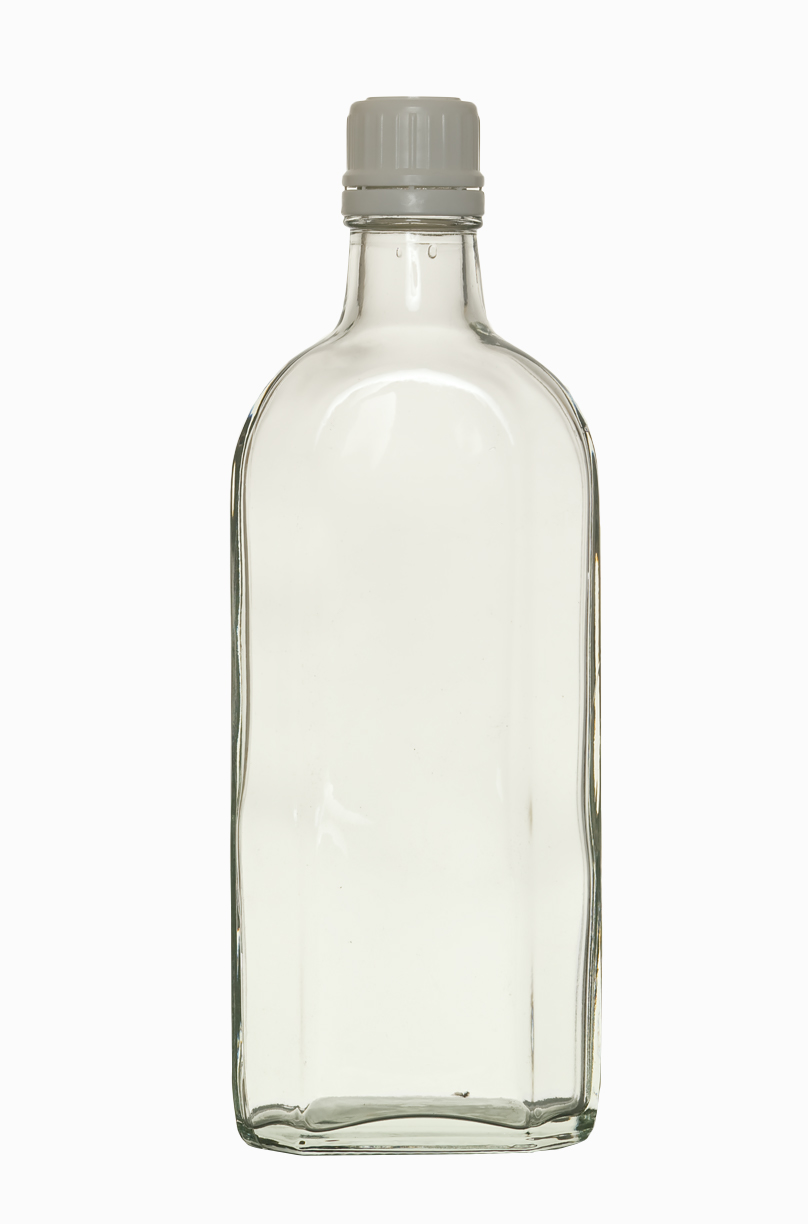 Meplatflasche: 250 Milliliter, Farbe: klar