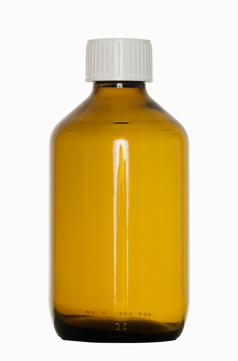 Leichte Verpackungsflasche: 250 Milliliter, Farbe: braun
