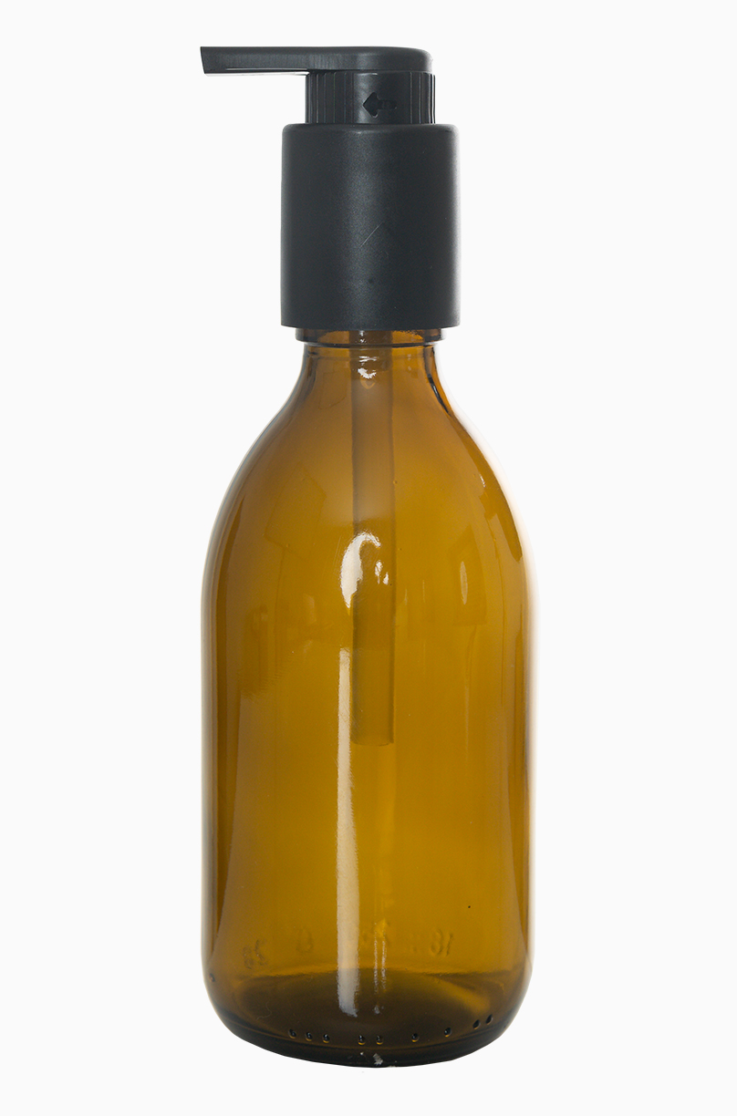 Sirupflasche leicht: 250 Milliliter, Farbe: braun