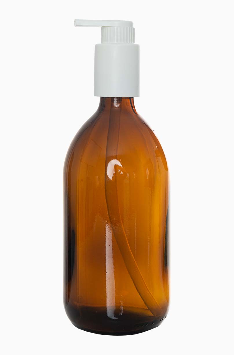 Sirupflasche leicht: 500 Milliliter, Farbe: braun