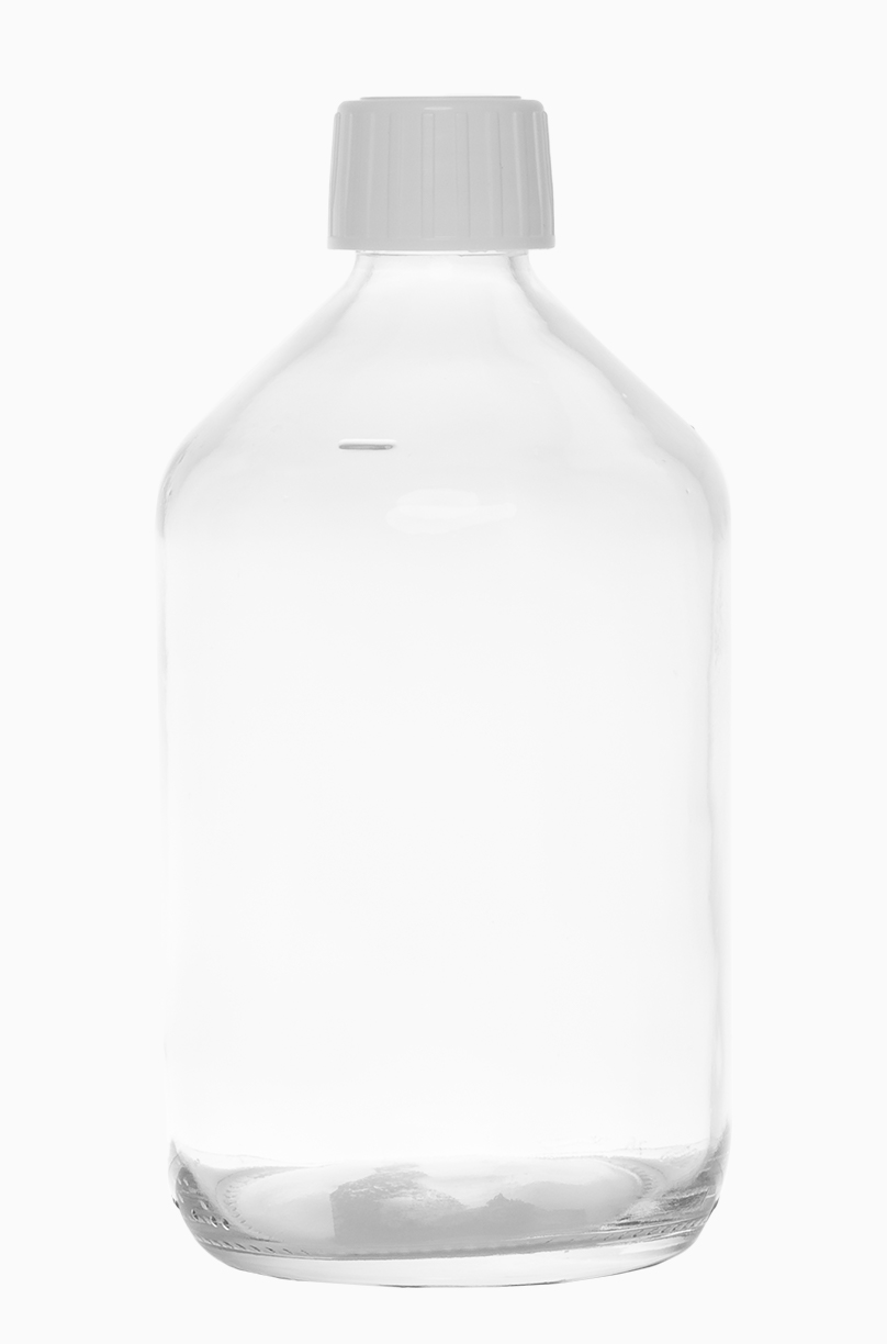 Leichte Verpackungsflasche: 500 Milliliter, Farbe: klar