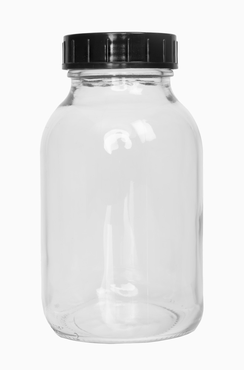 Weithalsglas: 500 Milliliter, Farbe: klar