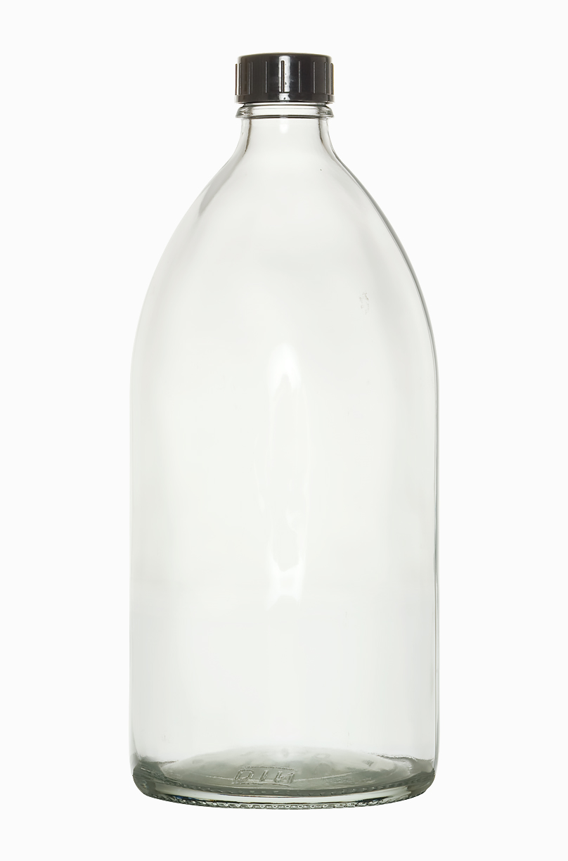 Enghalsglas: 1,0 Liter, Farbe: klar
