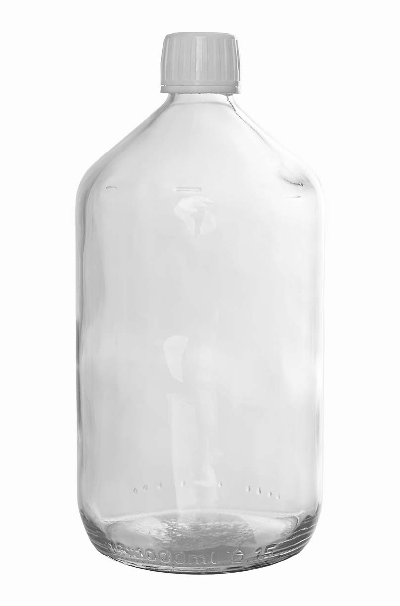 Leichte Verpackungsflasche: 1,0 Liter, Farbe: klar