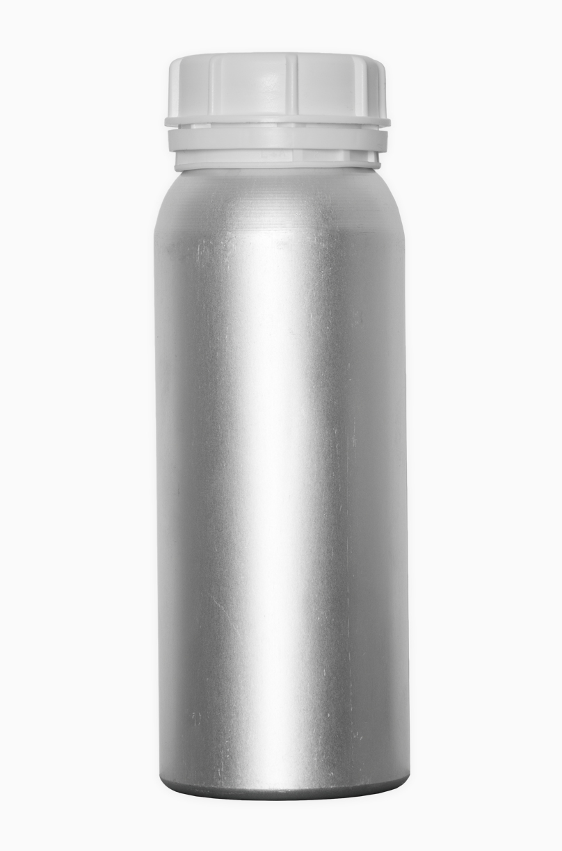 Aluminiumflasche Rundschulter: 625 Milliliter, Farbe: silbermatt gebeizt