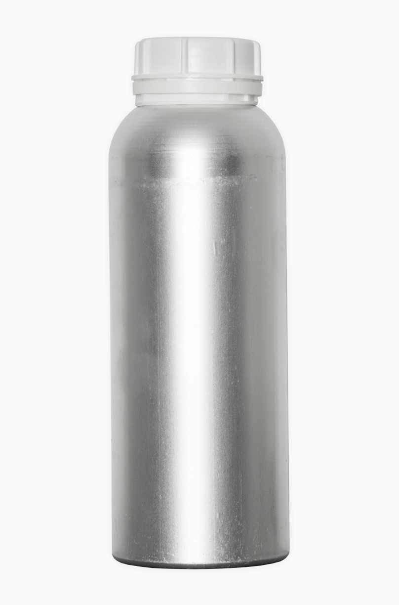 Aluminiumflasche Rundschulter: 1,3 Liter, Farbe: silbermatt gebeizt